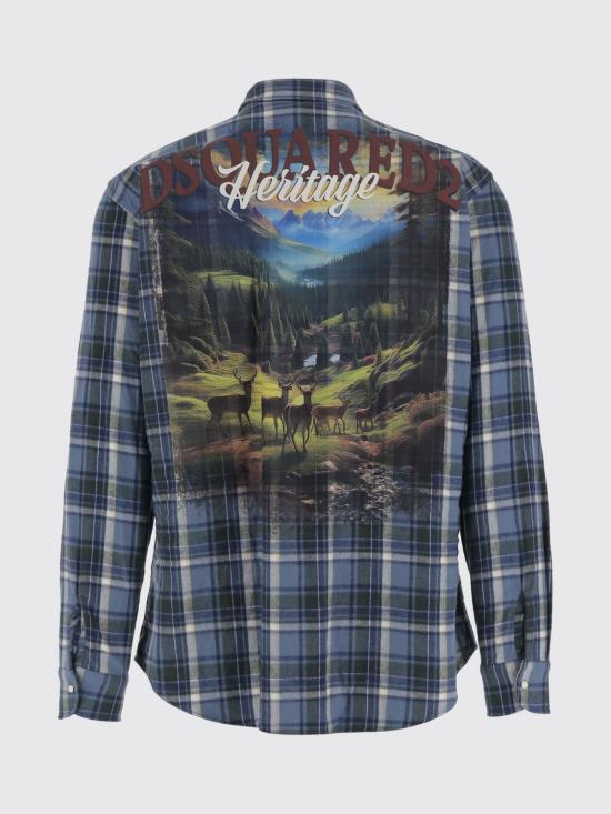 25FW 디스퀘어드2 긴팔 셔츠 S74DM0948D35296 001F Red - DSQUARED2