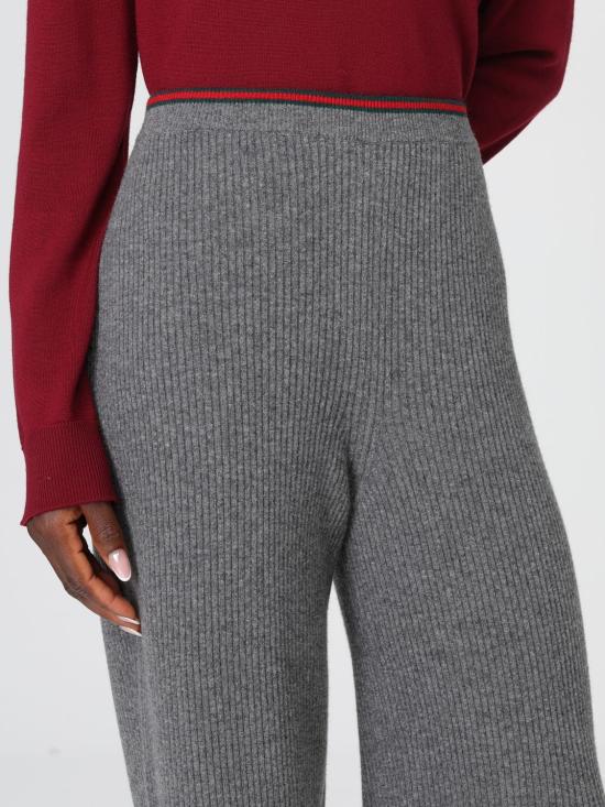 25FW 구찌 리브드 울 바지 835985XKEVL 1073 Black - GUCCI