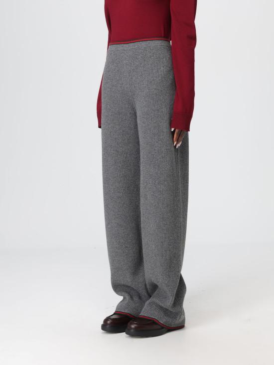 25FW 구찌 리브드 울 바지 835985XKEVL 1073 Black - GUCCI