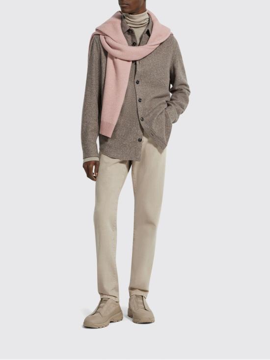 25FW 에르메네질도제냐 긴팔 셔츠 UGV10A2SOT48 018 Brown - ERMENEGILDO ZEGNA