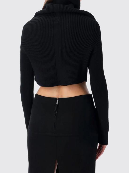 25FW 릭 오웬스 스웨터 RO02E4675KWVH 09 Black - RICK OWENS