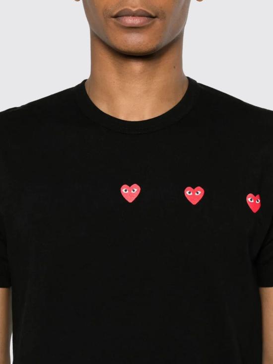 25FW 꼼데가르송 반팔 티셔츠 AXT337051 1 Black - COMME DES GARCONS
