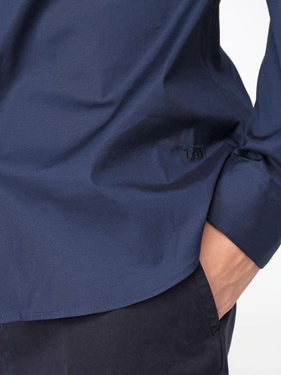 25FW 페이 긴팔 셔츠 NCMA151259SORM U807 Blue - FAY