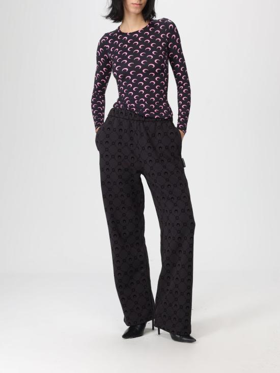 25FW 마린세르 스트레이트 팬츠 UPA052ACJER0089 BK99 Black - MARINE SERRE