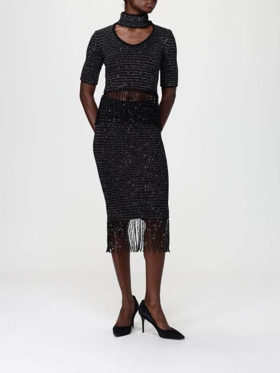 25FW 시모나 코르셀리니 미디 스커트 A25CEGO05001 V0000 Black - SIMONA CORSELLINI