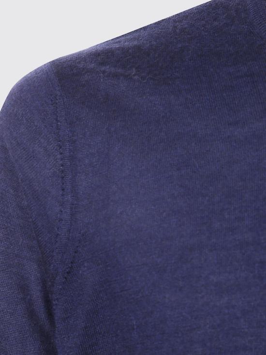 25FW 브루넬로 쿠치넬리 캐시미어 실크 스웨터 M2300100 CA058 Blue - BRUNELLO CUCINELLI