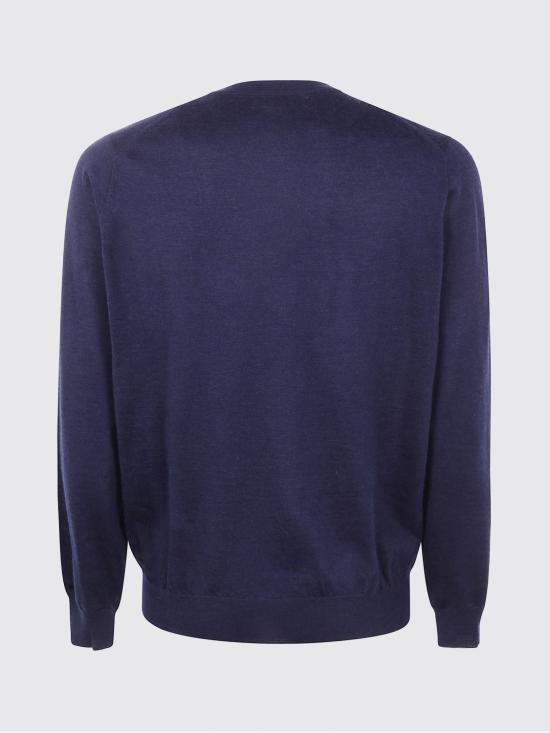 25FW 브루넬로 쿠치넬리 캐시미어 실크 스웨터 M2300100 CA058 Blue - BRUNELLO CUCINELLI