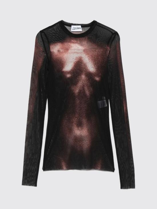 25FW 장 폴 고티에 긴팔 티셔츠 2504WTO366M010P 0060 Black