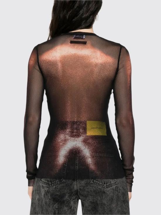 25FW 장 폴 고티에 긴팔 티셔츠 2504WTO366M010P 0060 Black - JEAN PAUL GAULTIER