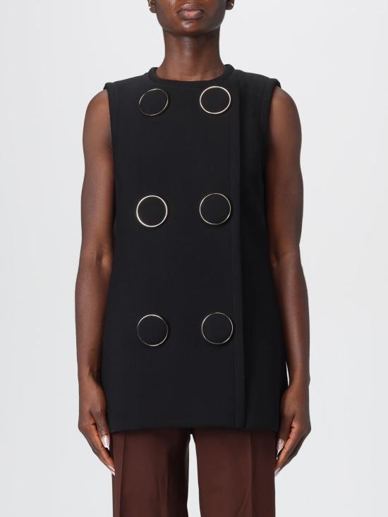 25FW 구찌 맥시 버튼 베스트 846442ZAS46 1000 Black