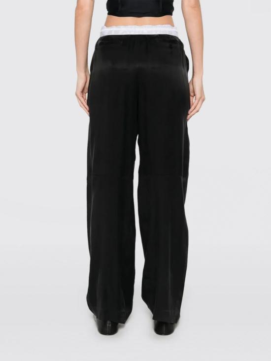 25FW 알렉산더 왕 스트레이트 팬츠 1WC2254844 001 Black - ALEXANDER WANG