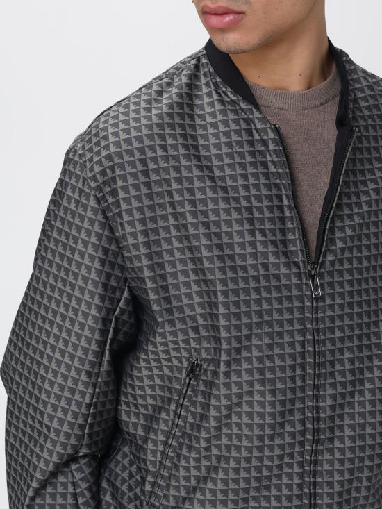 25FW 엠포리오 아르마니 봄버 자켓 EM003382AF18696 FC227 Black - EMPORIO ARMANI