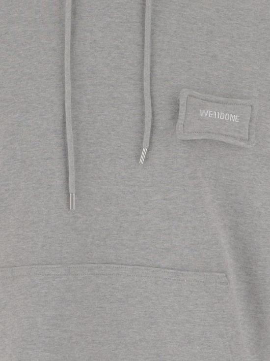 25FW 웰던 긴팔 티셔츠 WDTH324825U MG Grey - WE11DONE