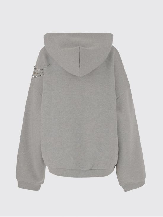 25FW 웰던 긴팔 티셔츠 WDTJ324864U MG Grey - WE11DONE