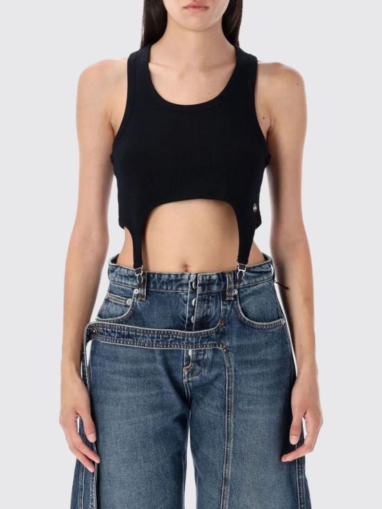 25FW 장 폴 고티에 탑 2504WBR013J014 00 Black