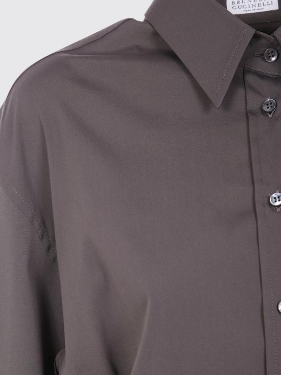 25FW 브루넬로 쿠치넬리 셔츠 M0091ND806 C8705 Brown - BRUNELLO CUCINELLI