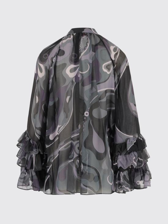 25FW 푸찌 블라우스 5URM115U780 016 Black - PUCCI