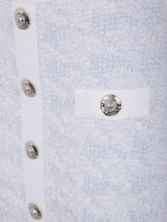 25FW 발망 미디 스커트 FF1LC016KI72 SOM Blue - BALMAIN