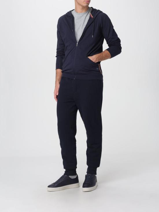 25FW 폴 스미스 코튼 저지 후드티 M1A500MAU279B 48 Blue - PAUL SMITH