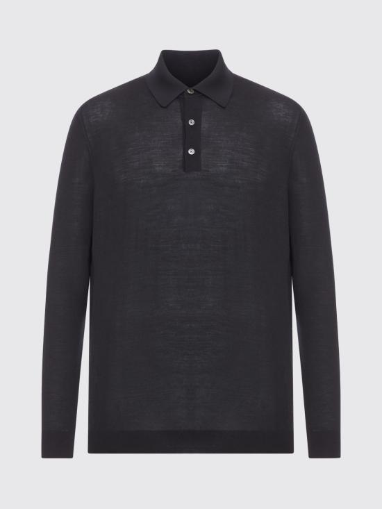 25FW 키톤 폴로 티셔츠 UMK0864K5 00I Black