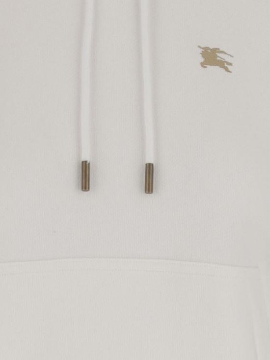 25FW 버버리 크로스 스티치 이퀘스트리안 나이트 로고 코튼 후드 8110965 White - BURBERRY