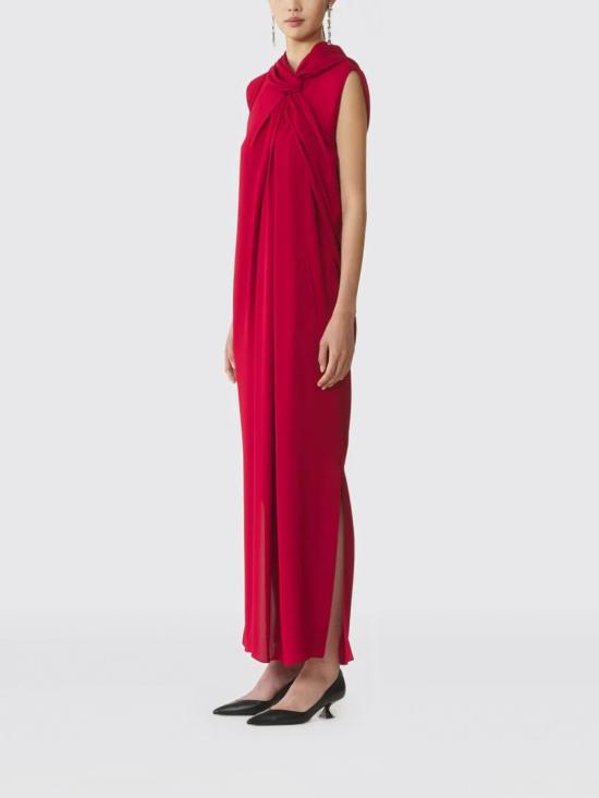 25FW 랑방 롱 원피스 RWDR00066176H25 354 Red - LANVIN