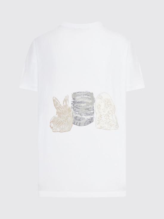 25FW 가니 반팔 티셔츠 T4376 151 White - GANNI