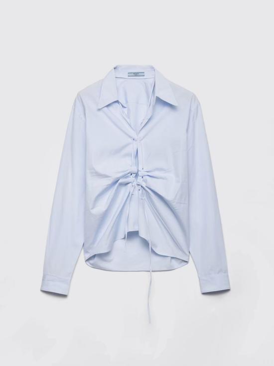 25FW 프라다 셔츠 P481ISOOO1650 F0M10 Gnawed Blue