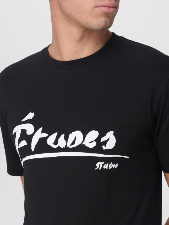 25FW 에뛰드스튜디오 반팔 티셔츠 H25MMTSH102 99 Black - ETUDES