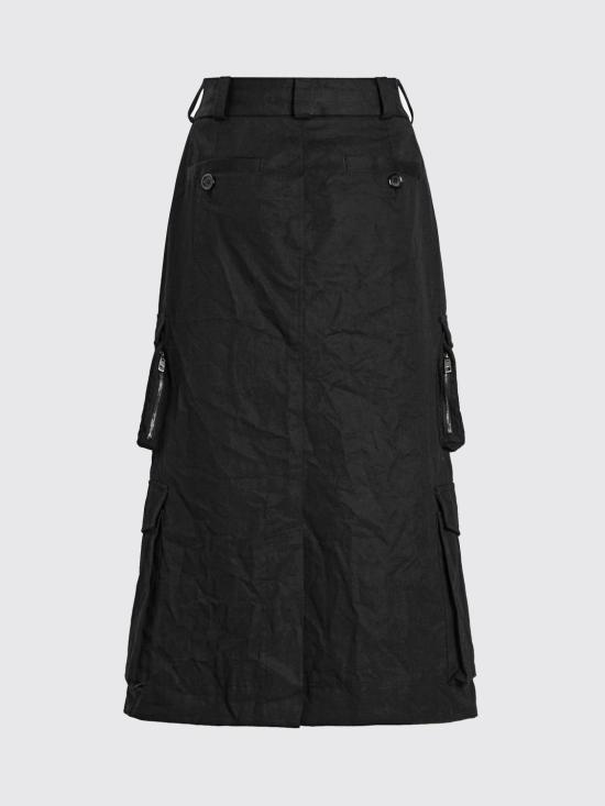 25FW 돌체앤가바나 미디 스커트 F4DAQTFU62W N0000 Black - DOLCE & GABBANA