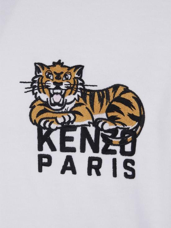 25FW 겐조 반팔 티셔츠 FF65TS2554SI 02 White - KENZO