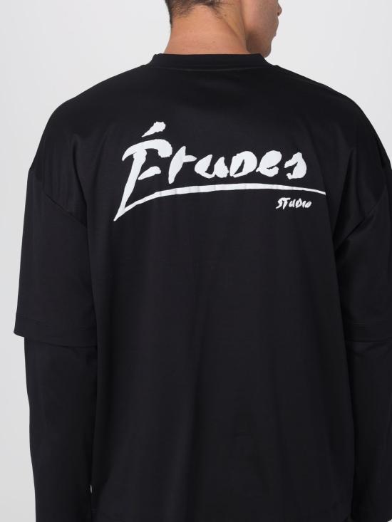25FW 에뛰드스튜디오 반팔 티셔츠 H25MMTSH183 99 Black - ETUDES