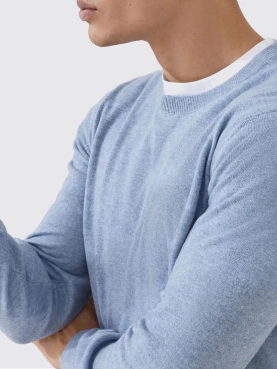 25FW 브루넬로 쿠치넬리 캐시미어 니트 M2200100 CFF33 Gnawed Blue - BRUNELLO CUCINELLI