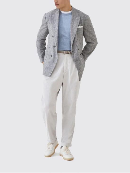 25FW 브루넬로 쿠치넬리 캐시미어 니트 M2200100 CFF33 Gnawed Blue - BRUNELLO CUCINELLI