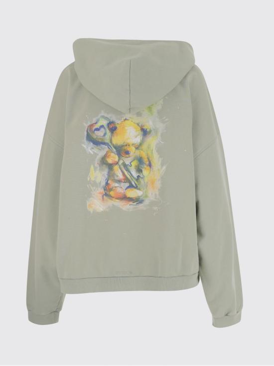 25FW 웰던 긴팔 티셔츠 WDTJ324870U GR Green - WE11DONE