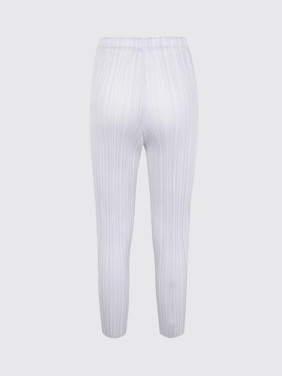 25FW 플리츠플리즈 베이직 슬림 팬츠 PP58JF111 10 White - PLEATS PLEASE