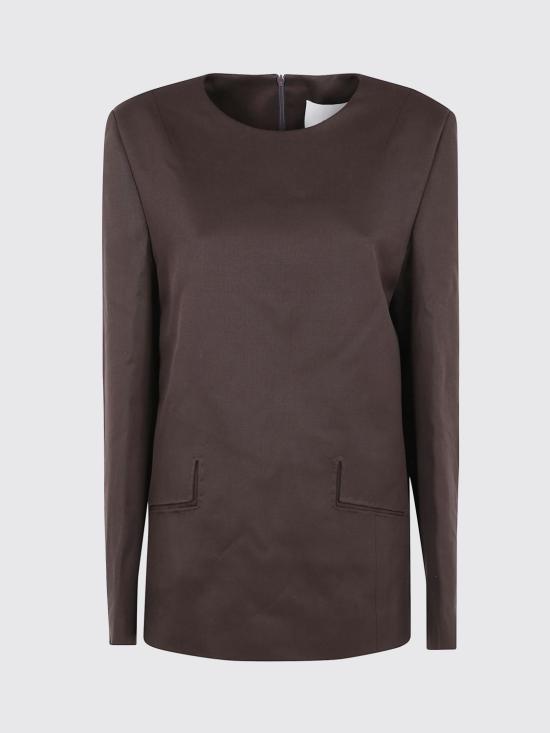 25FW 엔타이어 스튜디오 긴팔 티셔츠 ESWW251037TB TB Tobacco