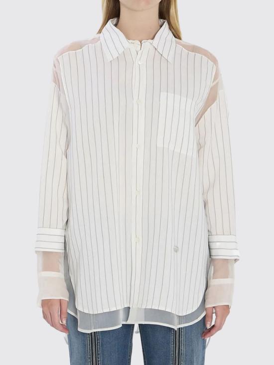 25FW 장 폴 고티에 블라우스 2504UST038W038 0150 White