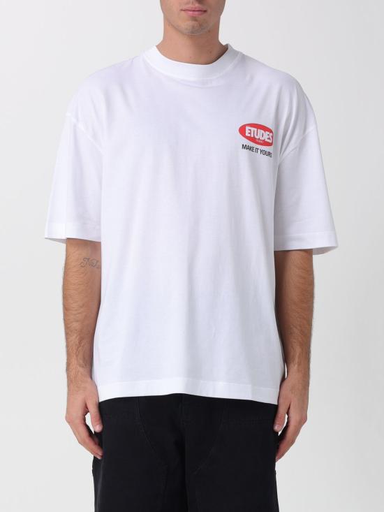 25FW 에뛰드스튜디오 반팔 티셔츠 H25MMTSH133 00 White