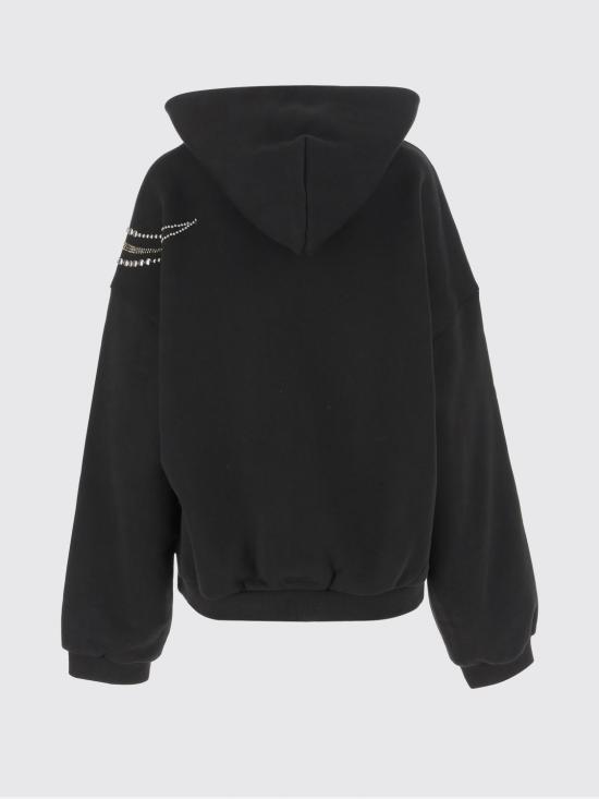 25FW 웰던 긴팔 티셔츠 WDTJ324864U BK Black - WE11DONE