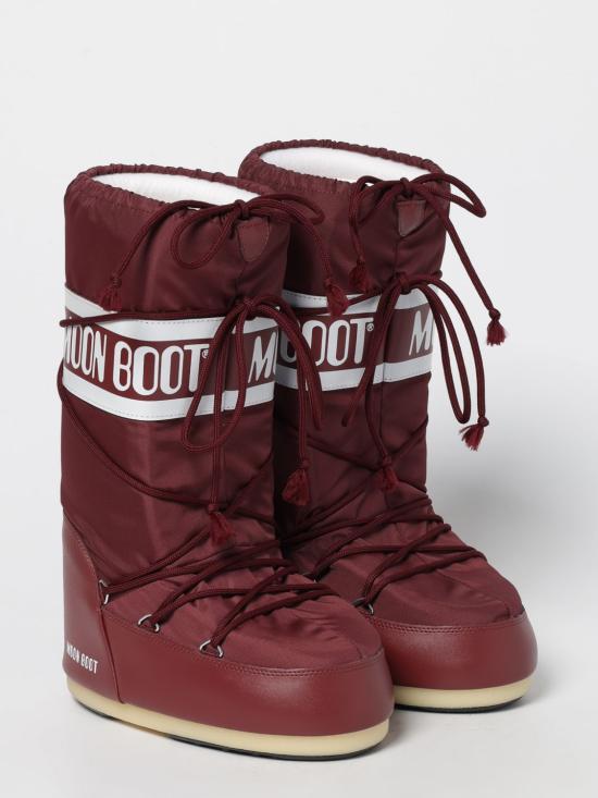 25FW 문부츠 아이콘 나일론 부츠 1400440D D013 Burgundy - MOON BOOT