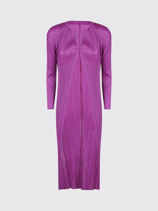 25FW 플리츠플리즈 오픈 롱 가디건 PP58JA133 85 Fuchsia