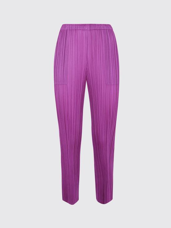 25FW 플리츠플리즈 스트레이트 팬츠 PP58JF134 85 Fuchsia