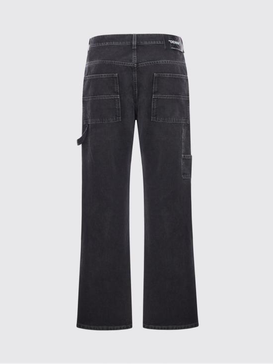 25FW 오프화이트 데님 팬츠 OMYA191F25DEN001 1301 Black - OFF WHITE