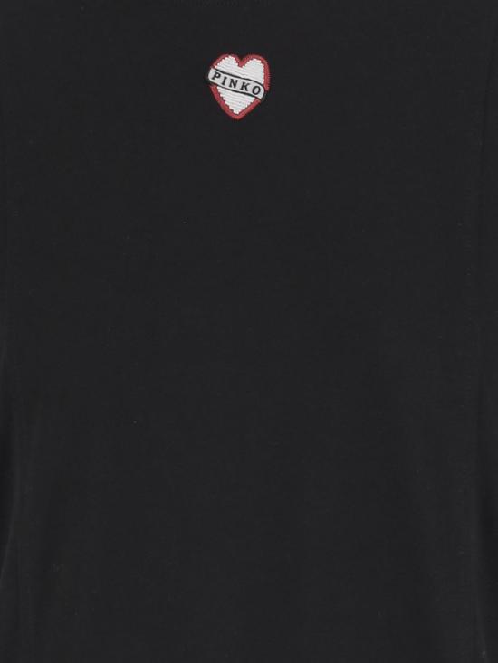 25FW 핑코 반팔 티셔츠 105665A2IB Z99 Black - PINKO