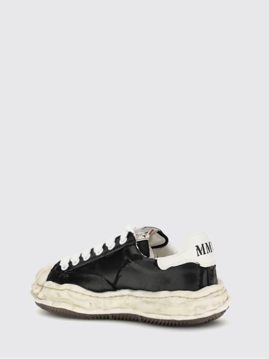 26SS 메종 미하라 야스히로 블레이키 OG솔 필름 디테일 캔버스 로우탑 스니커즈 A15FW727 Black - MAISON MIHARA YASUHIRO