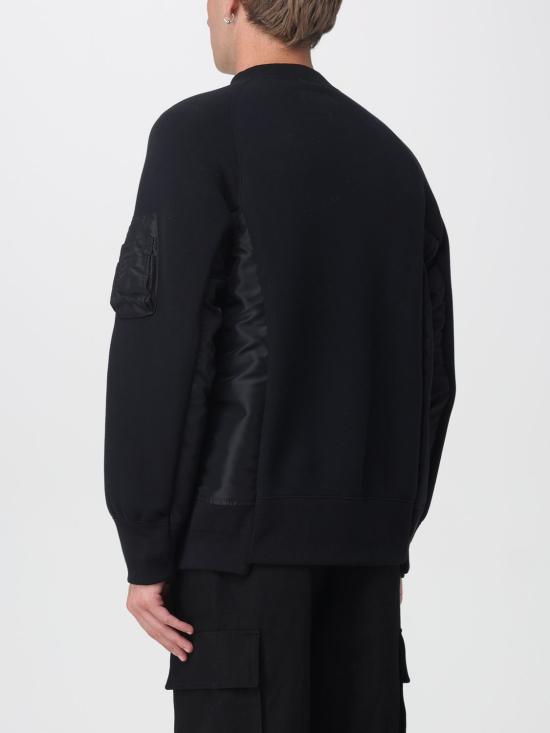 25FW 사카이 긴팔 티셔츠 SCM221 002 Black - SACAI