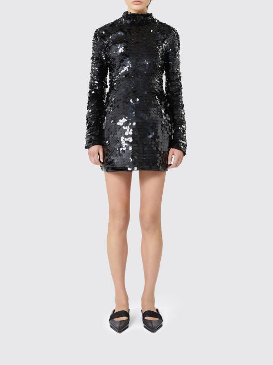 25FW 스포트막스 롱 원피스 2522626014600 002 Black