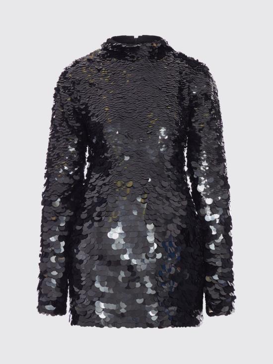 25FW 스포트막스 롱 원피스 2522626014600 002 Black - SPORTMAX