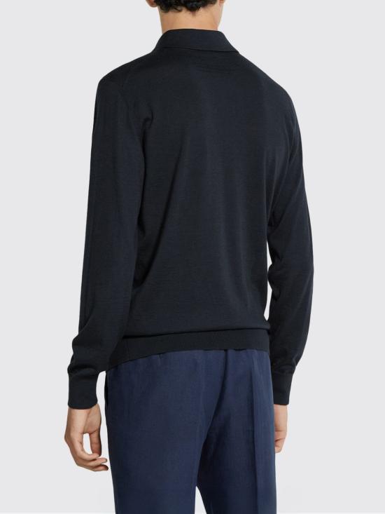 25FW 에르메네질도제냐 폴로 티셔츠 E8J00132 B98 Blue - ERMENEGILDO ZEGNA